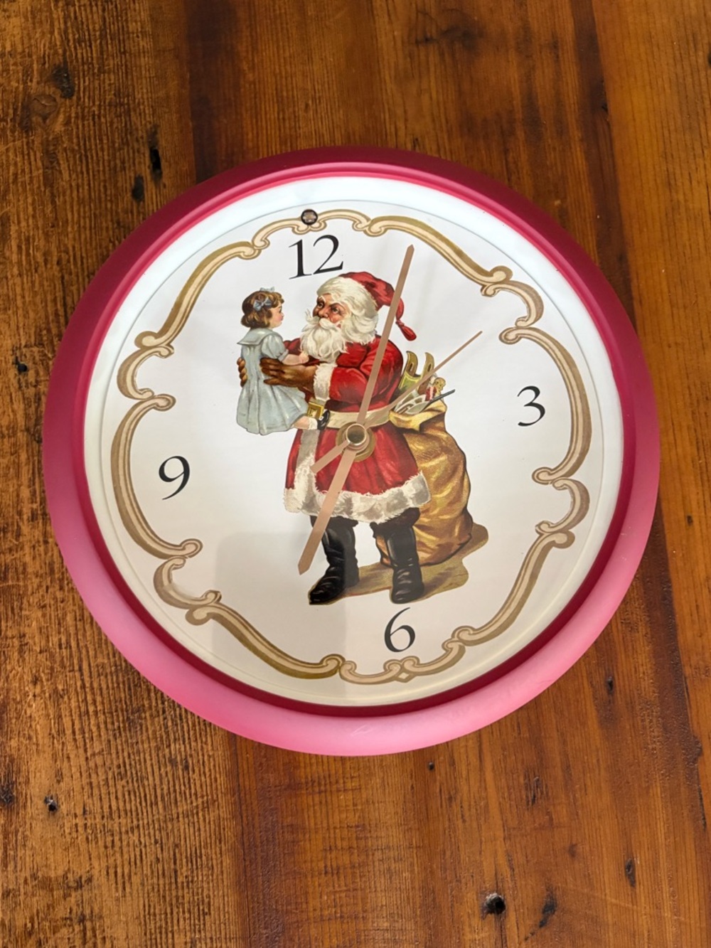 Vintage Mark Feldstein Christmas Carols Musical Wall Clock 8” Round